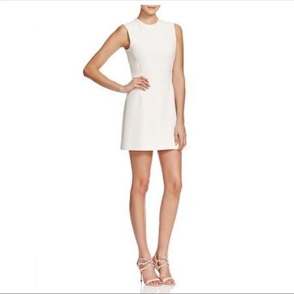 French Connection Women's Whisper Light Stretch Solid Mini Dress in Whit… - Picture 1 of 4